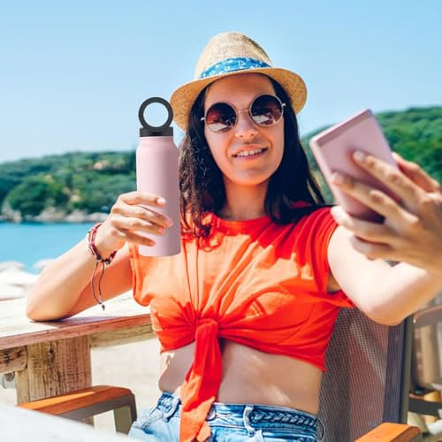 Magnetic Insulated Mug - Stainless Steel Water Bottle with Magnetic Phone Holder | Cell Phone Holder | Great for Travel and Active Use