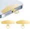 NATOSU 2 Stück Handykette Universalpads, Edelstahl Multifunktionales Handy-Lanyard-Patch, Universelle Handykette, Telefon-Patch für die meisten Smartphones (Gold)