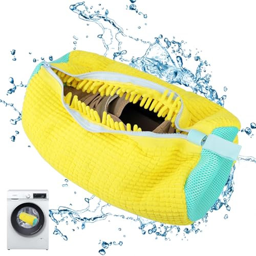 Hisdricus Bolsa Lavadora Zapatillas, Bolsa Para Lavar Zapatillas en Lavadora con Cremallera, 39 * 19cm Reutilizable Laundry Shoe Bag