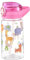 Comforso Botella de agua de plástico rosa de 500 ml con pajita, a prueba de fugas, fácil de limpiar, ideal para la escuela y uso diario