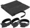 Pack of 100 Velcro Cable Ties Black - 150 x 12 mm Reusable Cable Velcro Ties with Velcro - Cable Management for Home, Office & Garden