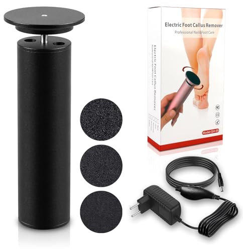 Râpe électrique pour callosités et callosités - Râpe électrique pour callosités - Soin des pieds - Pour pédicure - Vitesse réglable