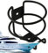 Moxeupon Porte-Gourde | Range-Bouteilles Marine en Métal Antidérapant | Support Stable Installation Facile Organisateur de Boissons pour Camion Remorque Voiture Camping-Car Yacht