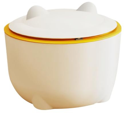 omiinitio Poubelle d'intérieur pour chats avec structure fermée - Couvercle de type presse pour une gestion efficace des odeurs et un confort optimal