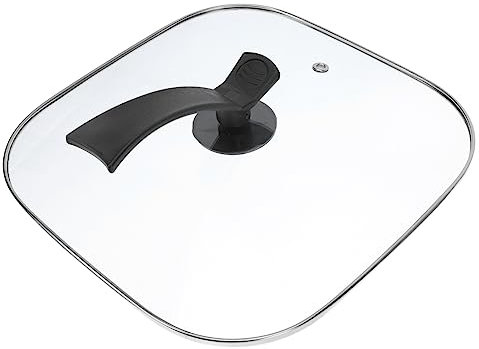 UKCOCO Tapa Cuadrada Asador Eléctrica Tapadera Sarten Tapa De Olla Multifuncional