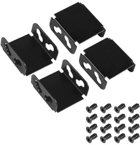 Tebbomp Support de Ventilateur Double Ventilateur Support de Radiateur D'Ordinateur pour Refroidissement de Carte Vidéo Support de Bricolage 80MM/90MM/120MM/140MM (4 Pièces)