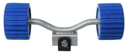 Hkfgdjdl Yachtanhänger-Rollen-Set für Bootskiel mit verstellbarer Halterung und Gummirädern, Anhänger-Hardware