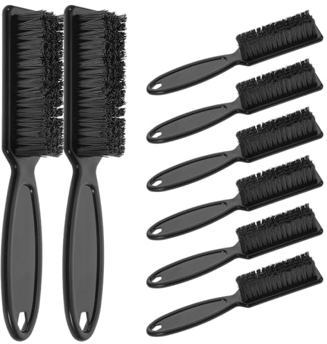 FOMIYES 8pcs Neck Flat Brush for Barber Brushes Handle for Fades and Beard Trimmer