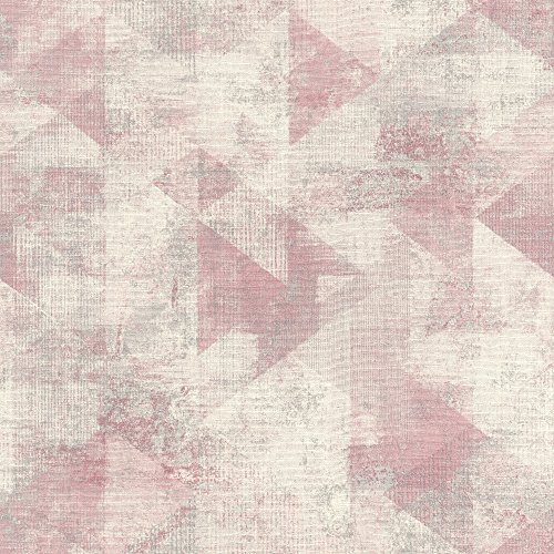 Rasch Tapeten VliesTapete (Grafisch) rosa 10, 05 M x 0, 53 M Hyde Park 411508