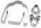 Dr. Oetker Plätzchen Ausstecher Ugly-Christmas-Sweater 3er Set – Ausstechformen White Christmas Baking – Plätzchenausstecher aus rostfreiem Edelstahl zu Weihnachten