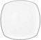 Seltmann Lido Lot de 6 Assiettes à Déjeuner Carré Noir 20 cm