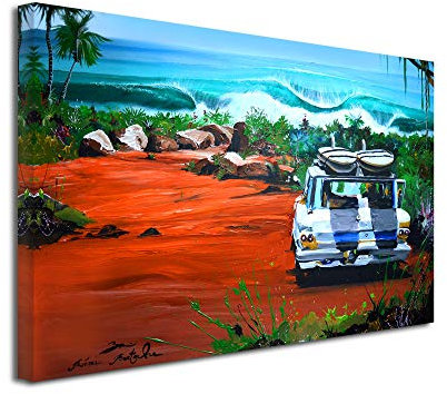 DECLINA Großformat, Kunstdruck auf Leinwand, Dekoration für Wohnzimmer, modernes Leinwand, Kunstdruck auf Leinwand, 50 x 30 cm