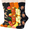 Benefeet Sox Lustige Socken für Damen und Mädchen, Crew-Socken, Urlaub, niedliche Socken, Baumwollsocken, 5er-Pack, Blumen, Einheitsgröße