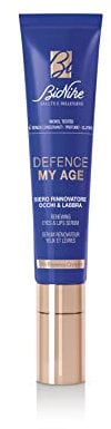 Bionike Defence My Age - Siero Rinnovatore Occhi e Labbra Anti Age con Burro di Karitè per Pelli Sensibili, Leviga e Nutre la Pelle, Dona Elasticità e Idratazione, 15 ml