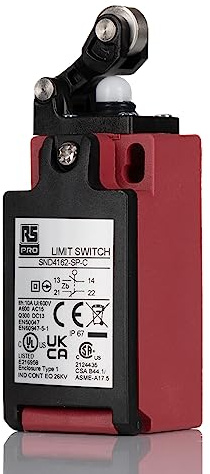 RS PRO Verriegelungsschalter, Rollenhebel 1 Schließer/1 Öffner, IP67, GFK 600V ac 10A