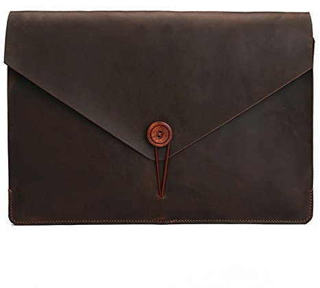 Borse per Notebook e Accessori Borsa Tablet Universale Vera Pelle Computer Portatile di Affari, for 15.4 Pollici e sotto MacBook, Samsung, Lenovo, Sony, dell Alienware, CHUWI, ASUS, HP (caffè) Ctj