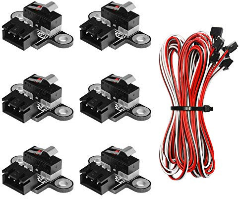 Genmitsu Lot de 6 micro-interrupteurs de fin de course avec câble 3 broches de 1 m pour 3018-PROVer/3018-MX3/3018-PROVer Mach3