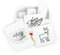 Memoking T02/M02L/M02X Weißes Selbstklebendes Thermopapier - 2 Jahre Klebrig 50mm x 3,5m Aufkleberpapier für Journal, Fotos, texte, Studiennotizen, Tagebücher und mehr, Öl-und Wasserfest, 3 Rollen