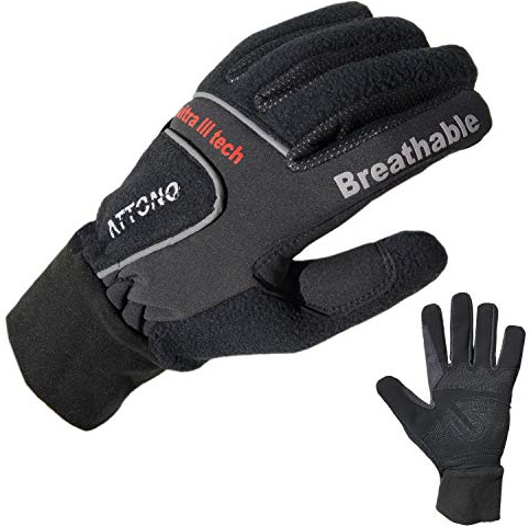 ATTONO Langlaufhandschuhe Winter Fahrradhandschuhe Langlauf Mountainbike Handschuhe