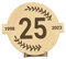 CONTRAXT Holzschild zur Silberhochzeit Geschenk zum 25. Hochzeitstag & Jubiläum Gästebuch-Alternative & Deko für das Ehepaar (25)
