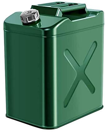 Benzinkanister 25l/30l Benzindose, tragbare Metall -Jerry -Dosen, grüne Backup -Kraftstofftanks - for Motorrad SUV ATV Dirt Bike Car Boatfahrzeugfahrzeug (Size : 30L)