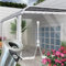AMXFS Bâche Transparente de 2 x 2 m - avec 1 Fermeture éclair - en PVC avec œillets de 0,35 mm - Protection des Plantes - Bâche de Pluie en Verre - Imperméable - 400 g/m²