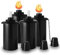 NCYOEW 4 Stück Nachfüllfackel Kanister für Tiki Fackel, Citronella Fackel Brennstoffkanister mit Dochten und Abdeckungen, Outdoor Patio Fackel für Luau Party, DIY Gartenfackel Dekor, 4 Stück