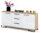Euro Style Kommode mit Schubladen und 2 Türen Schrank Sideboard Tv Schrank für Wohnzimmer/Schlafzimmer Schubladenkommode 150x68,5x40 cm, Eiche/Weiß Hochglanz