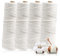 AUAUY Premium Makramee Garn, Baumwollgarn Makramee 4er Set, | 3mm x 50m | 100% Baumwolle | Makramee Baumwollgarn für DIY Handwerk, Hängepflanze, Boho Deko, Blumenampel, Pflanzenbügel