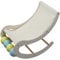 Fonowx Cat Hammock Bed Cat Scratching Post Rocking Chair Sleeping Supplies Furniture Protector Cat Swing Chair for Cats, White