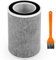 Ersatzfilter für Shark HP201 HP202 Clean Sense Max, kompatibel mit HP200 HP301 HP302 HC500 HC501 UA205 AP1000 True HEPA-Filter, vergleichbares Teil HE2FKBASMB HE2FKBAS HE2FKPET HE2FKPRO, 1 Stück, Grau