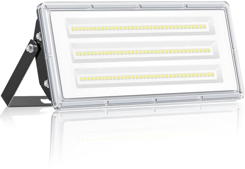 YIQIBRO LED Strahler Außen 100W, LED Scheinwerfer mit Trafo 85-265V,1 Stück | 10000LM LED Fluter Außen, 6500K Kaltweiß Aussenstrahler Wasserdicht IP67 für Garten, Garage, werkstatt, Fabrik, Sportplatz