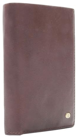 Esquire Leder Geldbörse Chicago Portrait Wallet Brown Dunkelbraun