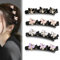 Suuwwn - Pinzas para el pelo para mujer, 4 unidades, diseño de mariposa, doble capa, trenzado, colibrí