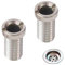 2 Pcs Stainless Steel Sink Strainer Bolt, Waste Threaded Screw for Wash Basin Plug
