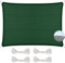 Toldo Vela de Sombra Permeabl 120 x 120 cm, Hdpe, Anti-UV, Transpirable, Resistente Al Desgarro, Malla Sombreadora de Protección Solar, para Jardín Balcón Exterior, Verde Oscuro
