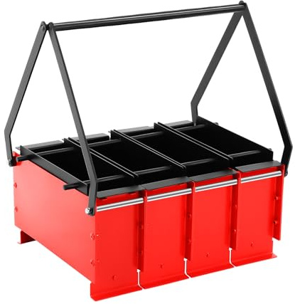 SanBouSi 4 Grids Newspaper Press Machine Paper Fuel Block Brick Press Household Shredded Paper Press Machine Wood Chip Briquette Machine