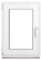 Framex Kellerfenster Fenster Kunststofffenster Weiß Breite x Höhe 50 x 70 cm (500 x 700 mm) 2fach (32 mm) Dreh Kipp DIN Links - Premium - Alle Größen