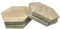 HAMAKAWA Lot de 4 dessous de verre en marbre naturel beige de 10,2 cm pour décoration d'intérieur, table basse, bureau