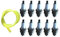 Wivplex 10 X Zündkerze Ersetzen, for BPMR7A 4626 WSR6F 7547 Champion RCJ6Y 852 10 * Zündkerze 1 * füße Kraftstoff Zündkerze für 4-Takt-Rasenmäher