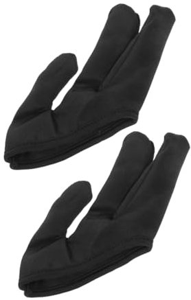 Ipetboom 2stücke Hitzebeständige Dreifingerhandschuhe für Lockenstab und Glätteisen Überhandschuhe zum Haarefärben Schutz vor Verbrühungen Komfortabel für Zuhause und Salon