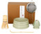 BUCOMTU Kit matcha 5 pièces, bol à matcha, fouet à thé Baibenli, support à fouet à thé, filtre, cuillère à thé, ensemble matcha adapté aux débutants