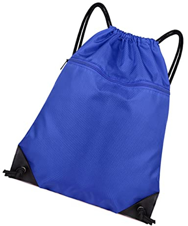 Blauer Polyester Rucksack mit Kordelzug für Reisen