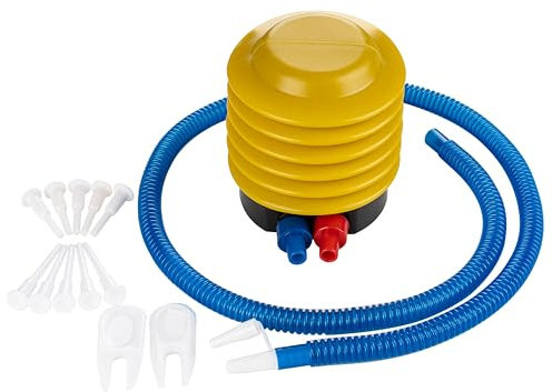 Exercise Yoga Ball Pump with Plug Replacement Air Stopper Plug Pin Adapter Kit Manual Foot Pump for Fitness Ball Pilates Swiss Balance Stability Balls Gym Outdoor Home