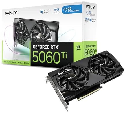 Pny - Scheda Grafica - Geforce Rtx? 5060 Ti - 8 Gb - Overclocked Dual Fan Dlss 4
