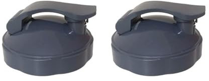 2 Stück Klappdeckel für Becher, Ersatzteil für Entsafter, Verschlussdeckel für Mixer, wiederverschließbare Kunststoffdeckel für Mixer, Entsafter