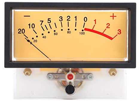 Hochpräzises VU-Meter für Aufnahmestudio, Heim-Audio und Car-Audio | Zeigerrad-Anzeige für direkte Messung, robustes ABS-Gehäuse, vielseitig für Heimwerkerprojekte