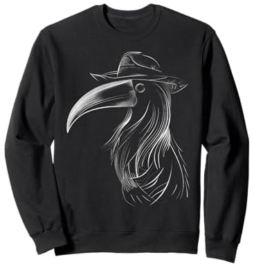 Mysterious Plague Doctor Rabe mit Hut Sweatshirt