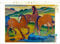 CALVENDO Puzzle Franz Marc. Die roten Pferde (Weidende Pferde IV.), 1911 1000 Teile Puzzle quer | Lege-Größe cm Foto-Puzzle für glückliche Stunden
