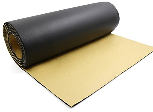 sourcing map Tapis d'isolation phonique Voiture hayon d'insonorisation Plancher 5mm 10.76sqft 200x50cm
